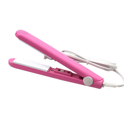Prenosná nadýchaná vlnitá mini žehlička na vlasy s malými vlnami, ružová keramická žehlička na vlasy, vlnitá kulma na vlasy