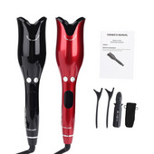 Ondulător de păr Fier de ondulat automat Încălzire electrică din ceramică Afișaj cu cristale lichide Ondul rotativ Styler Fier de ondulat magic pentru păr