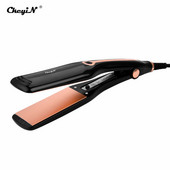 Ultra széles kerámia hajvasaló Professzionális elektromos, lapos vasaló hőmérsékletű, állítható hajvasaló hajformázó