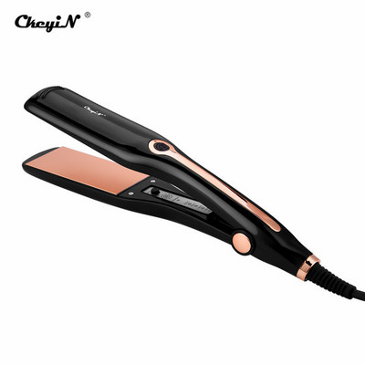 Ultra széles kerámia hajvasaló Professzionális elektromos, lapos vasaló hőmérsékletű, állítható hajvasaló hajformázó