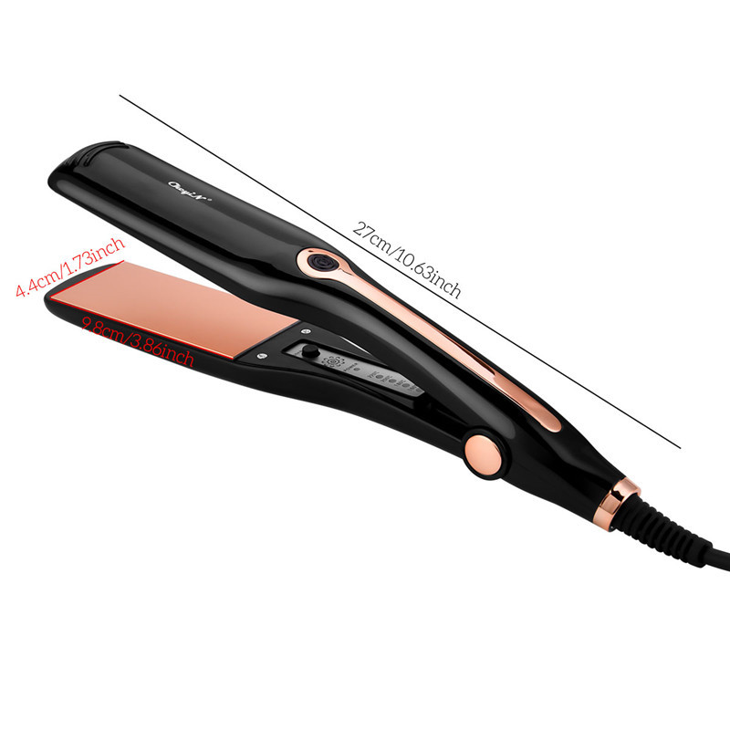 Ultra széles kerámia hajvasaló Professzionális elektromos, lapos vasaló hőmérsékletű, állítható hajvasaló hajformázó