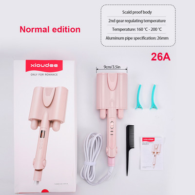 Hajcsavaró hármas hordók kerámia hajsütővas nagy hullám mély hullámos sín tojástekercsek elektromos gyors, automatikus hajformázó eszközök