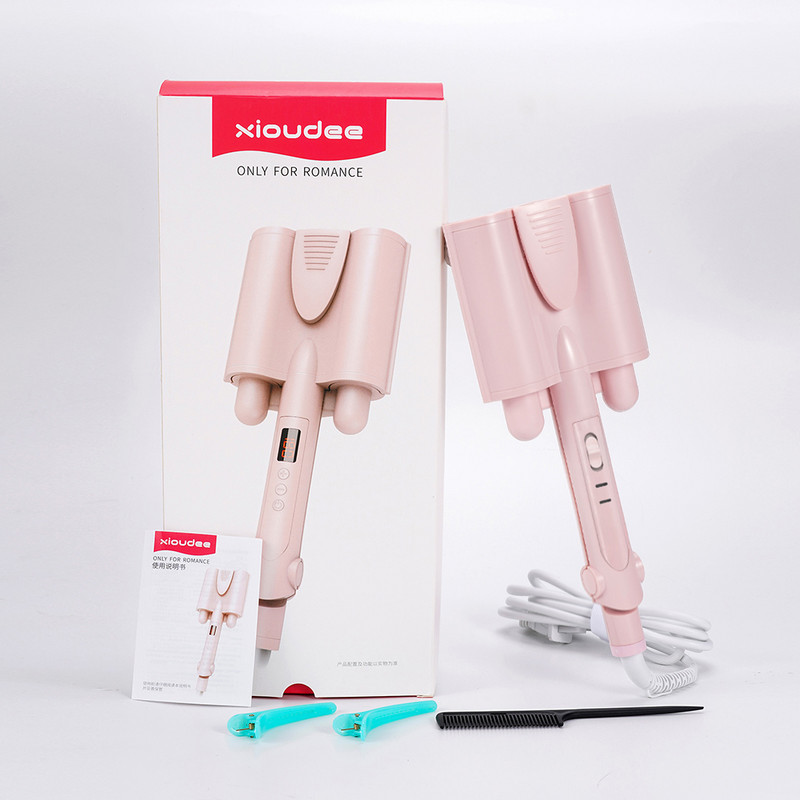 Hajcsavaró hármas hordók kerámia hajsütővas nagy hullám mély hullámos sín tojástekercsek elektromos gyors, automatikus hajformázó eszközök