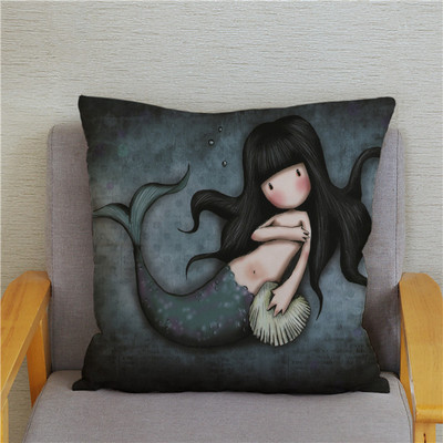 Κάλυμμα μαξιλαριού χαριτωμένο μικρό κορίτσι Χαριτωμένο παιδικό μοτίβο τετράγωνο κάλυμμα μαξιλαριού δερμάτινο κάλυμμα μαξιλαριού ροδακινί Διακόσμηση σπιτιού