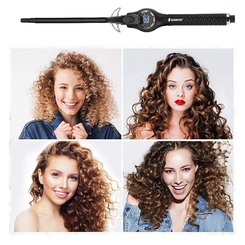 SONOFLY 9/13/25 mm super tenká kulma na vlasy s keramickým LCD displejom, nastavenie teploty, profesionálny stylingový nástroj SH-8603
