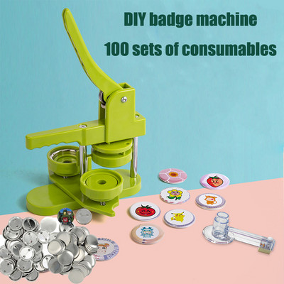 2022 Badge Button Maker Machine Replaceable Mold 25/32/37/44/58MM for Button Maker Machine Supplies Part DIY Badges Set 100Pcs