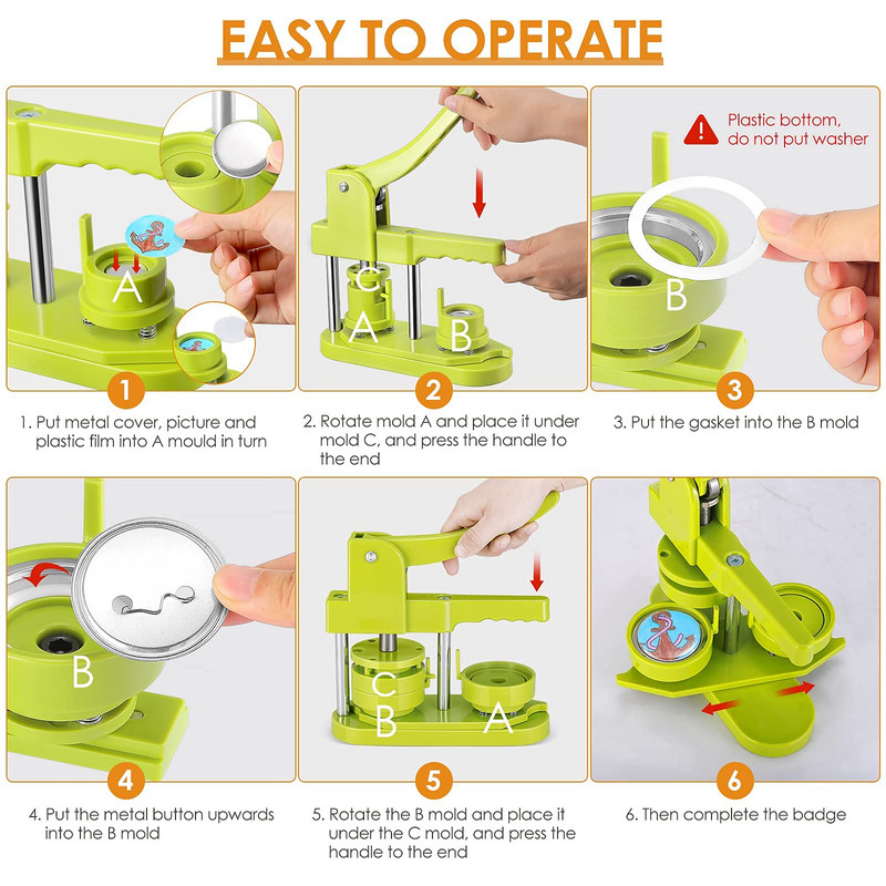 Mygtukų gaminimo mašina 100 vnt.