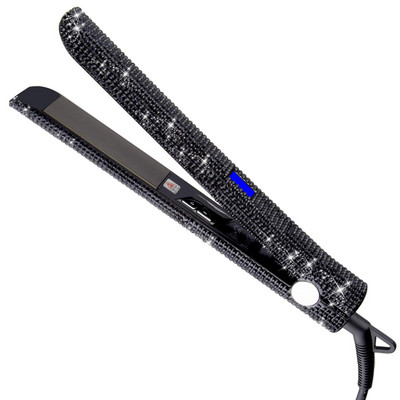 Strasszos haj lapos vasaló 450F titán MCH gyors melegítésű lebegő lemezes hajvasaló hajcsavaró Crystal Salon hajformázó eszközök