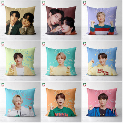 Kpop Cushion Kpop Μαξιλαροθήκη Λούτρινη μαξιλαροθήκη Έκδοση 17 Κάλυμμα μαξιλαριού Τετράγωνο Poszewka 30x30CM 40x40CM 45x45CM 50x50CM