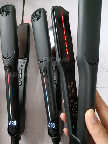 Υπέρυθρο ισιωτικό μαλλιών 450F Επίπεδα σίδερα υψηλής θερμοκρασίας Κεραμική πλάκα οθόνη LED Επαγγελματικά ίσια και μαλακά μαλλιά