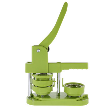 58 mm Направи си сам машина за значки Ротационна машина за мини отличителни знаци със 100 комплекта консумативи за значки Зелен Син