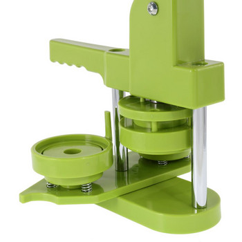58 mm Направи си сам машина за значки Ротационна машина за мини отличителни знаци със 100 комплекта консумативи за значки Зелен Син