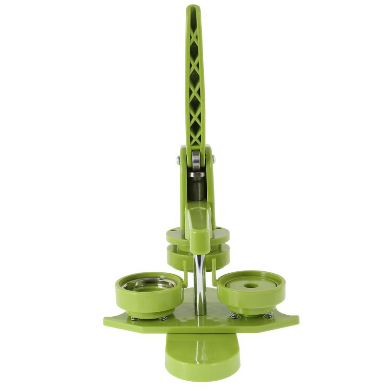 58 mm „pasidaryk pats“ mygtukų gaminimo ženkliukų mašina sukamoji mini emblema gaminimo mašina su 100 ženklelių eksploatacinių medžiagų rinkinių žaliai mėlyna