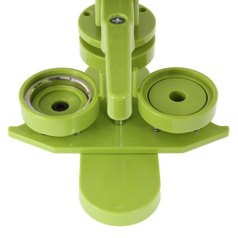 58 mm „pasidaryk pats“ mygtukų gaminimo ženkliukų mašina sukamoji mini emblema gaminimo mašina su 100 ženklelių eksploatacinių medžiagų rinkinių žaliai mėlyna