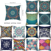 Mandala párnahuzat huzat Dekoratív párnahuzat Mandala párnahuzat Mandala mintás párnahuzat huzat Mandala párna kussensloop