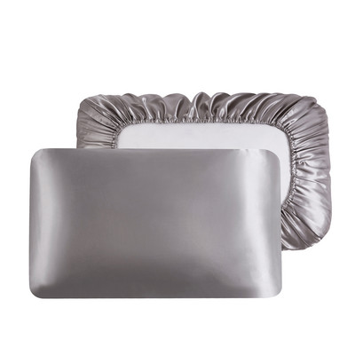 JuwenSilk Bandă elastică cu memorie Față de pernă Față de pernă din mătase 100% satin Fete de pernă de culoare solidă Fete de pernă Fete de pernă