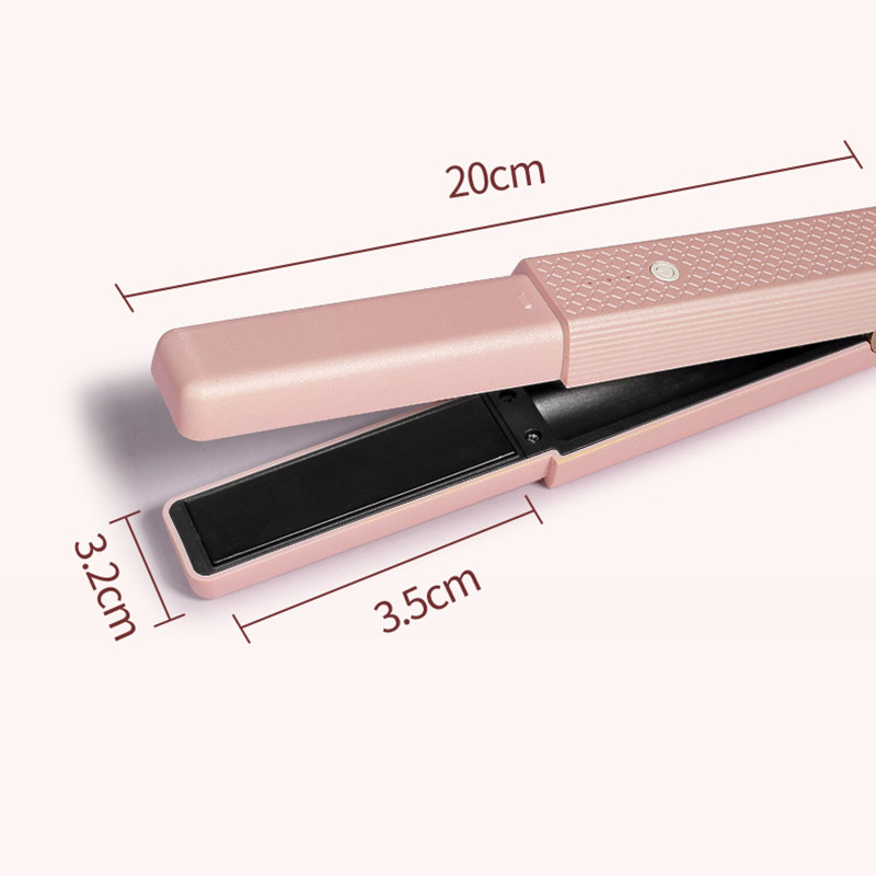 2022 új hajsütővas mini hajvasaló USB Recharge vezeték nélküli kerámia hajformázó eszköz hajcsavaró lapos száraz hajegyenesítő