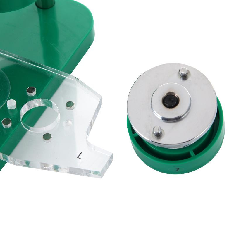 25/44/58 mm „pasidaryk pats“ mygtukų ženkliukų gamybos mašina su 100 rinkinių tuščio ženkliuko medžiaga Magnetinė forma, rankinis spaudimo ženkliukų gamintojas, reguliuojamas