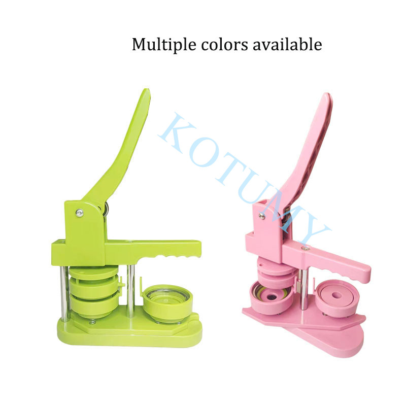 Ženklelių mygtukų gaminimo mašina „pasidaryk pats“ smeigtukų spaudimo mašina Ženkliukų spaudimo mašina Rankdarbių mygtukų dalių gamybos įrankis 58 mm