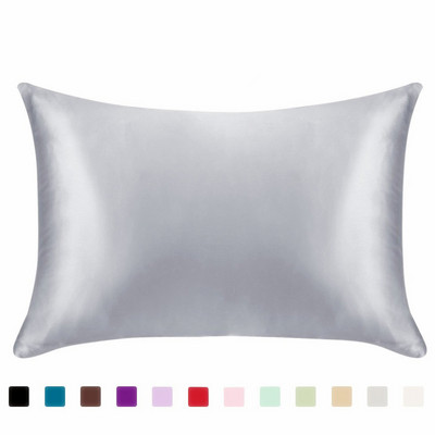 100% Queen Standard szatén selyem puha eperfa sima párnahuzat huzat szék, négyzet alakú párnahuzat Home19