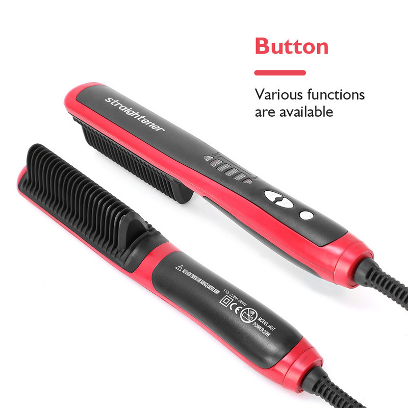 Lofamy 2 viename daugiafunkcinės plaukų tiesinimo šepečio šukos elektrinės greito karščio tiesių plaukų formavimo priemonės garbanojimo geležies plaukų suktukų šukos