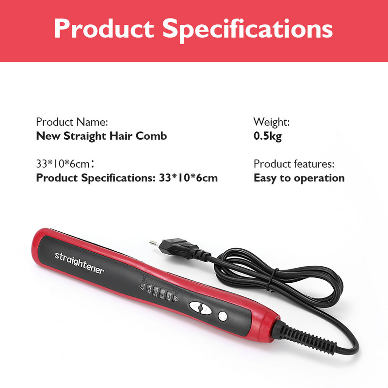 Lofamy 2 viename daugiafunkcinės plaukų tiesinimo šepečio šukos elektrinės greito karščio tiesių plaukų formavimo priemonės garbanojimo geležies plaukų suktukų šukos