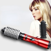 Többfunkciós forró hajfésű hajszárító és térfogatnövelő forgóhengerkefe Salon Hot Air Brush Styler hajvasaló hajcsavaró fésű