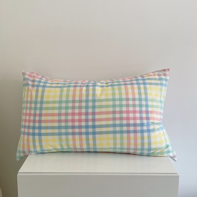 Joylove Ins egyszínű pamut mosott pamut párnahuzat Háztartási pamut párnahuzat Virág egyszemélyes párna töltés nélkül