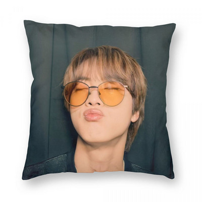 Kpop Párna Kpop Párnahuzat Plüss párnahuzat DIY 10A Párnahuzat Négyzet Poszewka 40x40CM 45x45CM