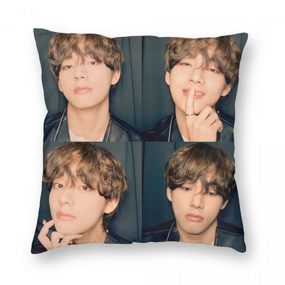 Kpop Párna Kpop Párnahuzat Plüss párnahuzat DIY 10A Párnahuzat Négyzet Poszewka 40x40CM 45x45CM