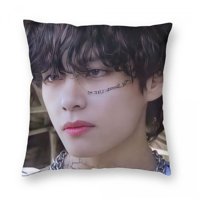 Kpop Párna Kpop Párnahuzat Plüss párnahuzat DIY 10A Párnahuzat Négyzet Poszewka 40x40CM 45x45CM