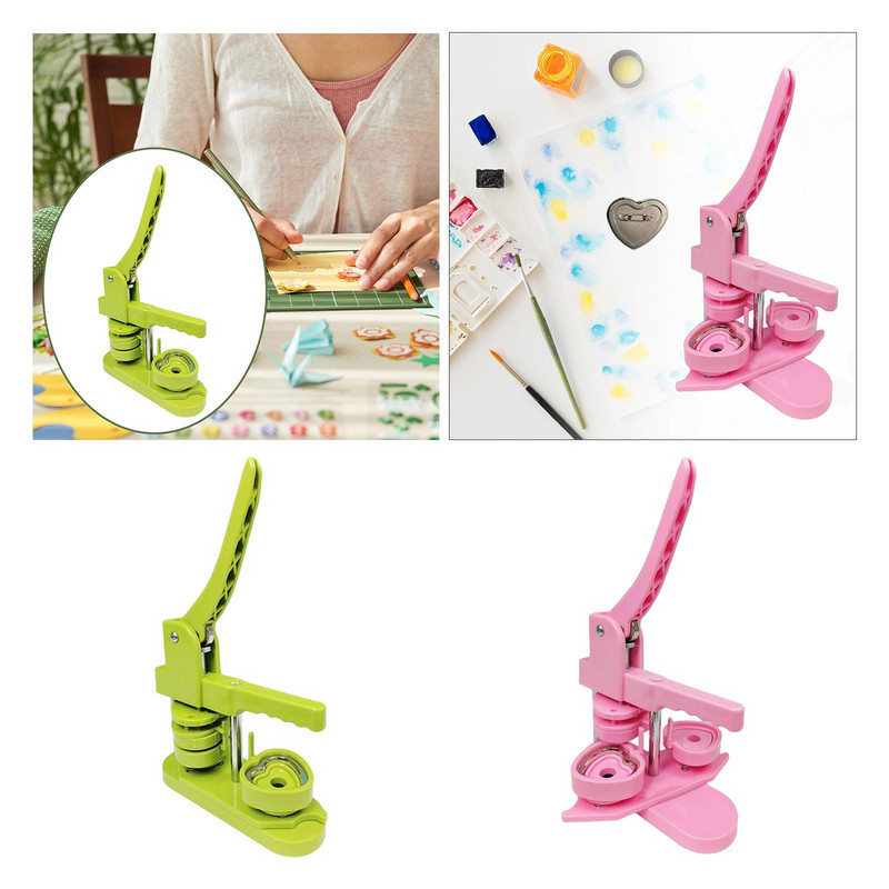 „Pasidaryk pats“ ženklelių gamybos mašina Širdies formų smeigtukų gaminimo mašina Lengva valdyti dovanų segtukų mygtukus