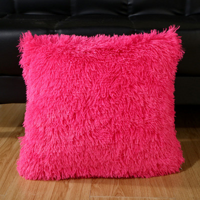 Plišana jastučnica Dekoracija doma Navlake za jastuke Dnevna soba Spavaća soba Sofa Ukrasna jastučnica 43x43cm čupava pahuljasta navlaka