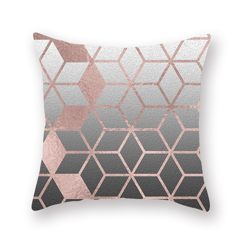 Nordic Pink Gold geometrikus márvány mintás virág párnahuzat párna párnahuzat lakberendezési fejtámla party dekoráció ajándék gyerekeknek