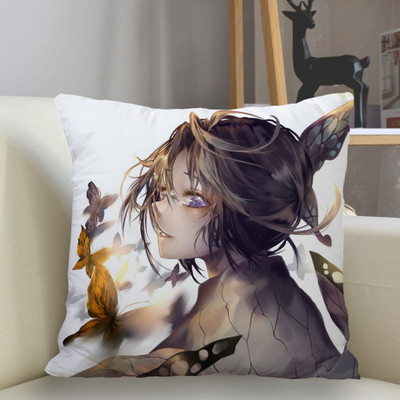 Otthoni dekoráció párnahuzat poliészter Demon Slayer párnahuzat kanapé dekoráció párnahuzat párnahuzat 45x45cm