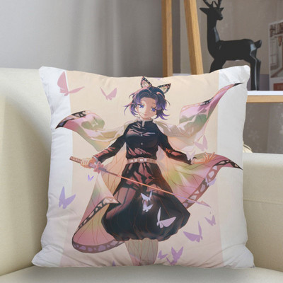 Otthoni dekoráció párnahuzat poliészter Demon Slayer párnahuzat kanapé dekoráció párnahuzat párnahuzat 45x45cm