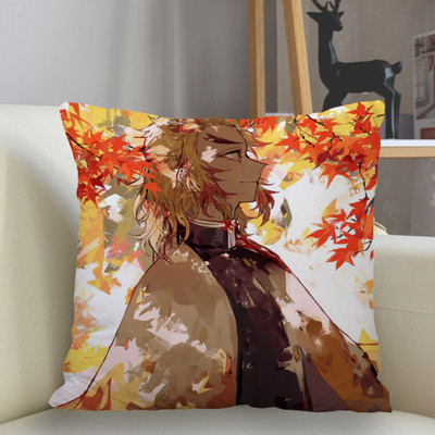 Otthoni dekoráció párnahuzat poliészter Demon Slayer párnahuzat kanapé dekoráció párnahuzat párnahuzat 45x45cm