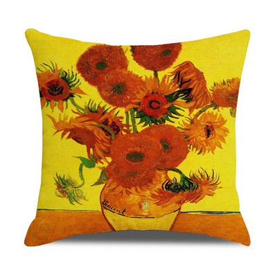 Vintage kunstipadja kate Van Goghi õlimaal Padjapüür Elutoa Diivani kaunistus Padjapüür