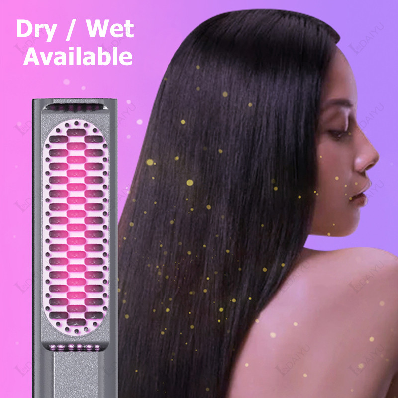 LINDAIYU 3 viename daugiafunkcis elektrinis plaukų tiesintuvas Profesionalus plokščias tiesinamasis suktukas Keramikos formavimo įrankiai