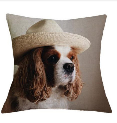 Cavalier King Charles spániel 45x45 cm párnahuzat párnahuzat hálószoba kanapé lakberendezés