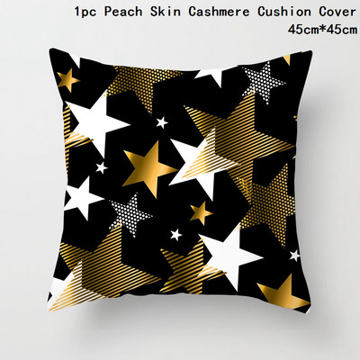 Crna bronzana božićna jastučnica Pahuljica Elk Jastučnica Božićni dekor za dom Božićni ukrasi Nova godina 2023. Navidad