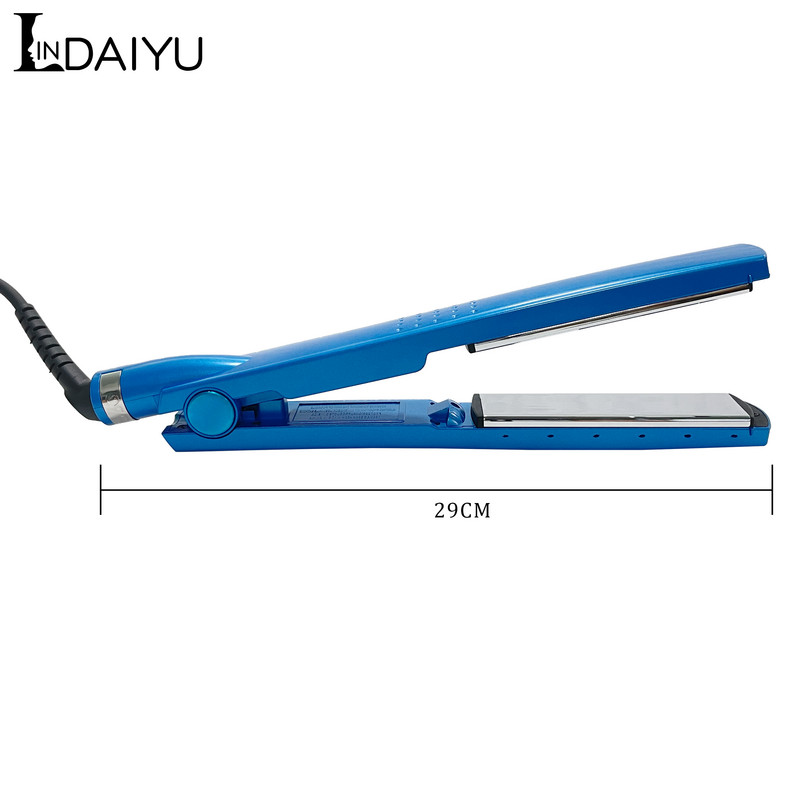 Profesionalus plokščias lygintuvas 11/4 nanotitano 450F temperatūros plaukų tiesintuvas LINDAIYU suktukas LCD ekranas elektriniai formavimo įrankiai