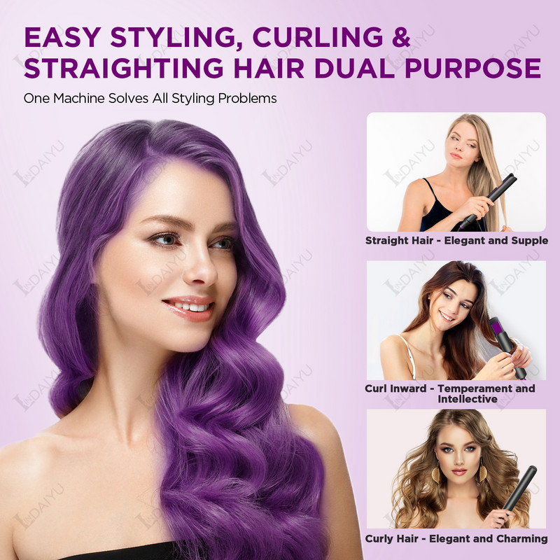LINDAIYU tiesintuvas plaukų garbanojimo plokščias geležies garbanos elektrinis tiesinimo formavimo įrankis su greitai šildančiu nuo nuplikimo