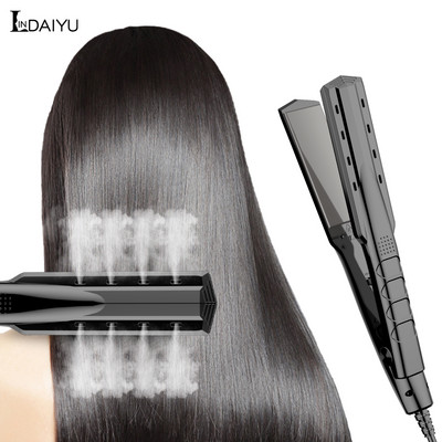 LINDAIYU plaukų tiesintuvas termostatinis plokščias garbanojimo plaukas moterims profesionalus salono formavimas karščiui atsparus sauga nuo karščio