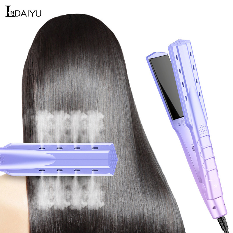 LINDAIYU plaukų tiesintuvas termostatinis plokščias garbanojimo plaukas moterims profesionalus salono formavimas karščiui atsparus sauga nuo karščio