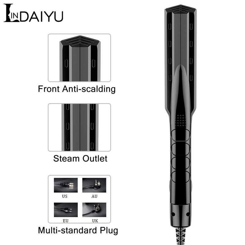 LINDAIYU plaukų tiesintuvas termostatinis plokščias garbanojimo plaukas moterims profesionalus salono formavimas karščiui atsparus sauga nuo karščio