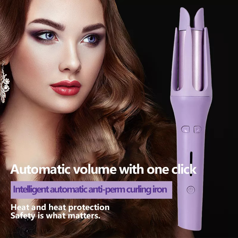 Dviejų krypčių automatinio sukimosi suktukas Keturių pavarų valdomas keraminis suktukas Anijonų plaukų priežiūrai garbanojimo lazdelės profesionalus modeliavimo įrankis