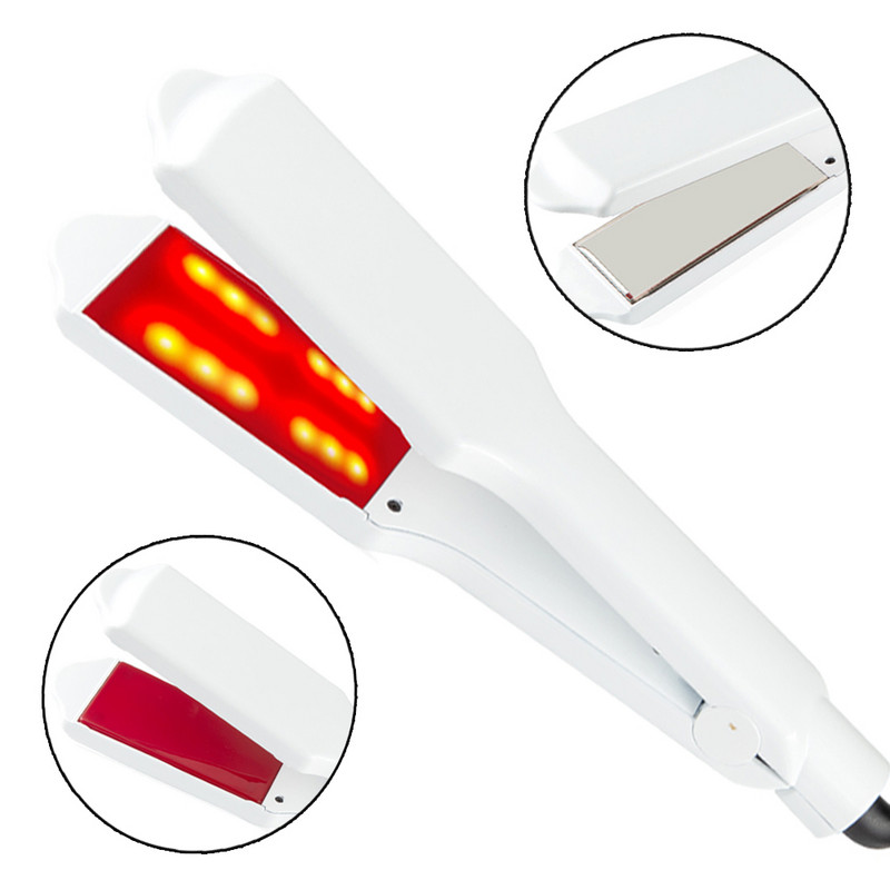 Parna pegla za kosu Hladna magla Pegle za njegu kose Infracrveno i ultrazvučno ravno glačalo Aluminijska ploča za mokru kosu Alat za njegu