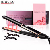 Infracrvena pegla za kosu Keramička ploča MCH Ravno glačalo Maksimalna temperatura 450F Pegle za njegu kose i alati za oblikovanje kose