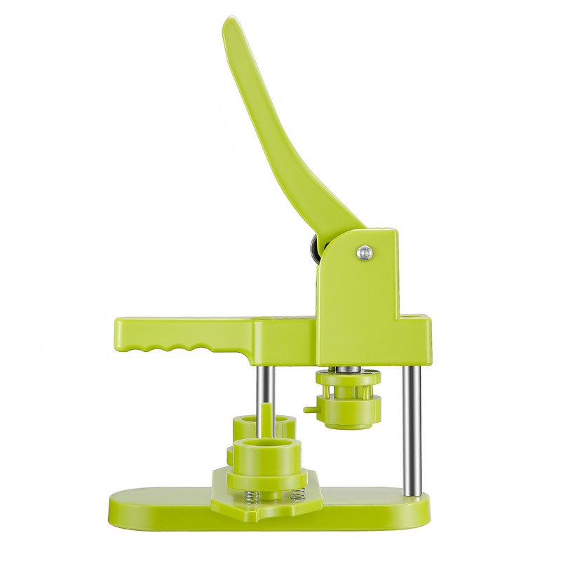 25 mm / 32 mm ženkliukų presavimo mašina su 500 vnt apskritimo mygtuko dalimis + pjaustytuvu „pasidaryk pats“ mygtukų gaminimo mašina